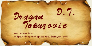 Dragan Topuzović vizit kartica